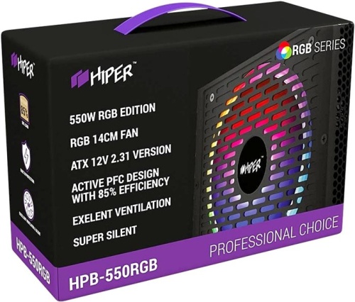 Блок питания Hiper 550W HPB-550RGB