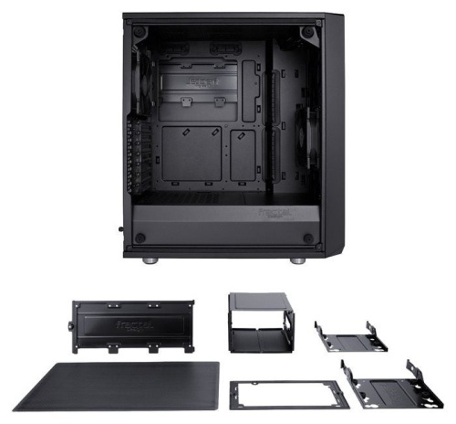 Корпус Miditower Fractal Design Meshify C Blackout TG черный FD-CA-MESH-C-BKO-TG фото 8