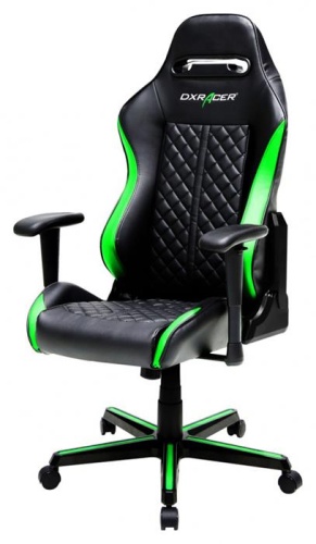Игровое кресло DXRacer OH/DH73/NE Drifting чёрно-зелёное фото 2 Игровое кресло DXRacer OH/DH73/NE Drifting чёрно-зелёное фото 2