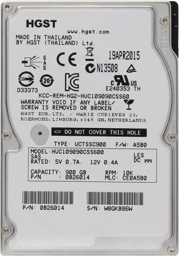 Жесткий диск SAS HDD 2.5 Hitachi 900Гб 0B26014 Жесткий диск SAS HDD 2.5 Hitachi 900Гб 0B26014
