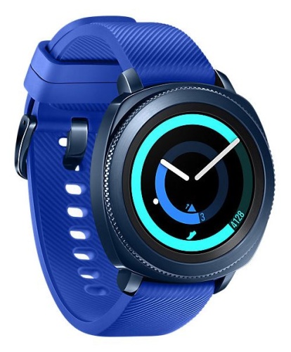 Смарт-часы Samsung Galaxy Gear Sport SM-R600NZBASER синий фото 3