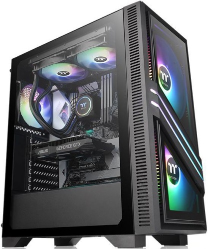 Корпус Miditower Thermaltake Versa T35 TG RGB черный CA-1R7-00M1WN-00