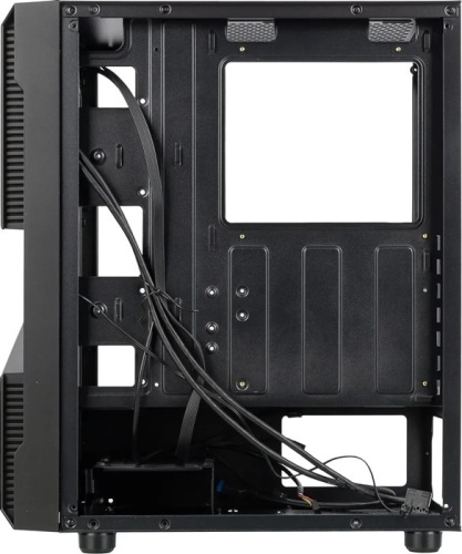 Корпус Miditower Aerocool Flo Saturn FRGB-G-BK-v1 черный FLO FRGB-G-BK-V1 фото 3