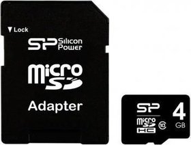   Micro SDHC Silicon Power 4 SP004GBSTH010V10-SP