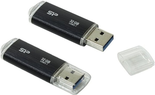 Накопитель USB flash Silicon Power 32Gb Blaze B02 Black USB 3.0 (SP032GBUF3B02V1K)