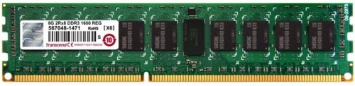 Модуль памяти для сервера DDR3 Transcend 8GB TS1GKR72V6H Модуль памяти для сервера DDR3 Transcend 8GB TS1GKR72V6H