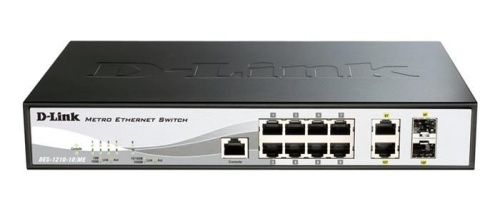 Коммутатор управляемый D-Link WEB Smart III Switch DES-1210-10/ME