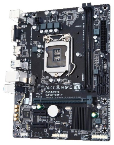 Мат. плата Socket1151 GIGABYTE GA-H110M-H фото 2