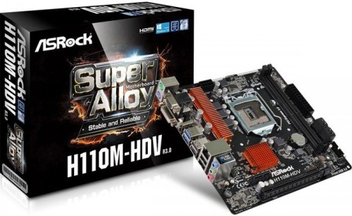 Мат. плата Socket1151 ASRock H110M-HDVR3.0 фото 5