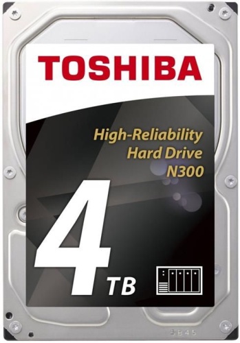 Жесткий диск SATA HDD Toshiba 4Tb NAS N300 HDWQ140EZSTA