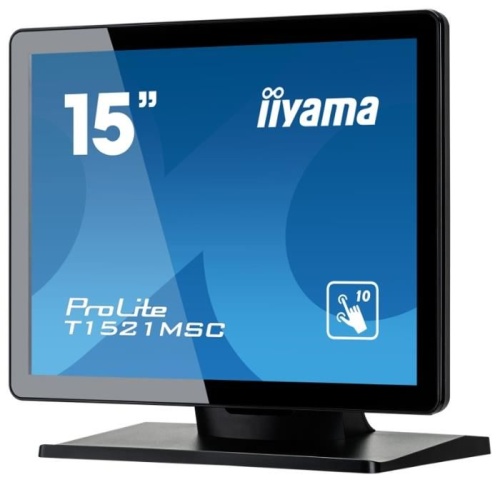 Монитор Iiyama T1521MSC-B1 черный фото 2