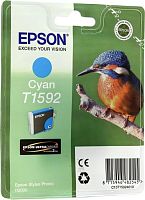 Оригинальный струйный картридж Epson T1592 (голубой) C13T15924010