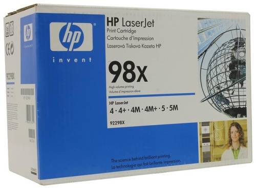 Оригинальный лазерный картридж Hewlett Packard 98X 92298X Оригинальный лазерный картридж Hewlett Packard 98X 92298X