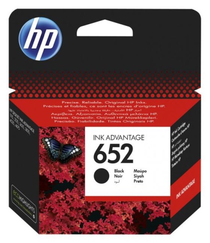 Оригинальный струйный картридж Hewlett Packard 652 Black (Черный) F6V25AE