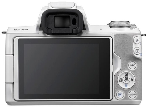 Цифровой фотоаппарат Canon EOS M50 белый 2681C042 фото 2