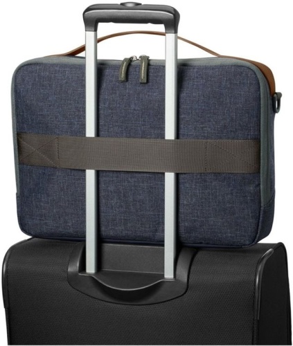 Сумка для ноутбука Hewlett Packard RENEW Topload синий/коричневый пластик (1A218AA) фото 4 Сумка для ноутбука Hewlett Packard RENEW Topload синий/коричневый пластик (1A218AA) фото 4