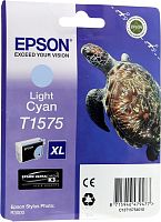 Оригинальный струйный картридж Epson T1575 (светло-голубой) C13T15754010