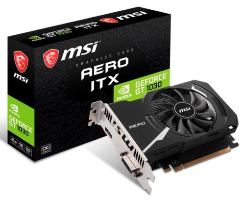 Видеокарта PCI-E MSI 2048Mb GT 1030 AERO ITX 2GD4 OC фото 4