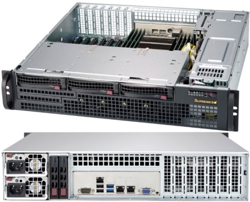 Серв. корпус Supermicro SuperChassis CSE-825MBTQC-R802LPB Серв. корпус Supermicro SuperChassis CSE-825MBTQC-R802LPB