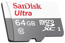 Карта памяти micro SDXC SanDisk 64GB UHS-I SDSQUNS-064G-GN3MN