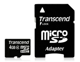   Micro SDHC Transcend 4 TS4GUSDHC4