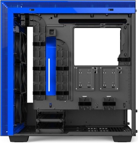 Корпус Miditower NZXT CA-H700W-BL H700i SMART MATTE BLACK/BLUE фото 6