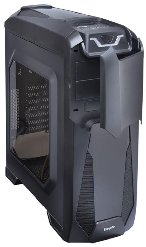 Корпус Miditower EXEGATE EVO-8201 Black-Blue light EX270563RUS фото 4