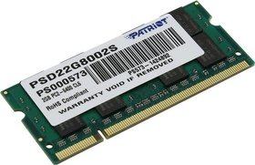 Модуль памяти SO-DIMM DDR2 Patriot Memory 2ГБ PSD22G8002S