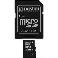 Карта памяти Micro SDHC Kingston 16ГБ SDC10/16GB