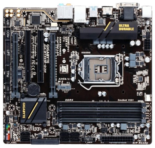 Мат. плата Socket1151 GIGABYTE GA-B150M-D3H