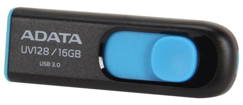 Накопитель USB flash A-DATA 16GB UV128 черный/синий AUV128-16G-RBE фото 2