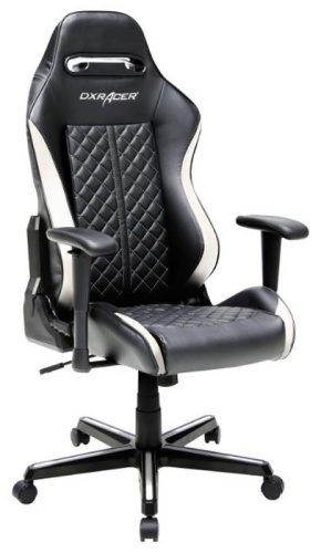 Игровое кресло DXRacer OH/DH73/NW Drifting чёрно-белое фото 3 Игровое кресло DXRacer OH/DH73/NW Drifting чёрно-белое фото 3