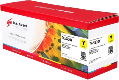 Картридж совместимый лазерный Static Control 002-08-S5230Y TK-5230Y желтый Картридж совместимый лазерный Static Control 002-08-S5230Y TK-5230Y желтый