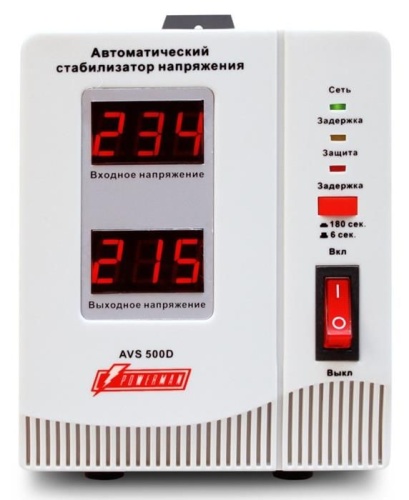 Стабилизатор напряжения Powerman 500VA AVS-D Voltage Regulator AVS-500D фото 2