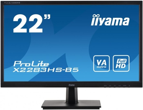 Монитор Iiyama X2283HS-B5 черный фото 2