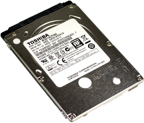 Жесткий диск SATA HDD 2.5 Toshiba 500Gb MQ01ACF050