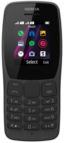 Сотовый телефон GSM Nokia 110 DS TA-1192 Black (16NKLB01A07) фото 2