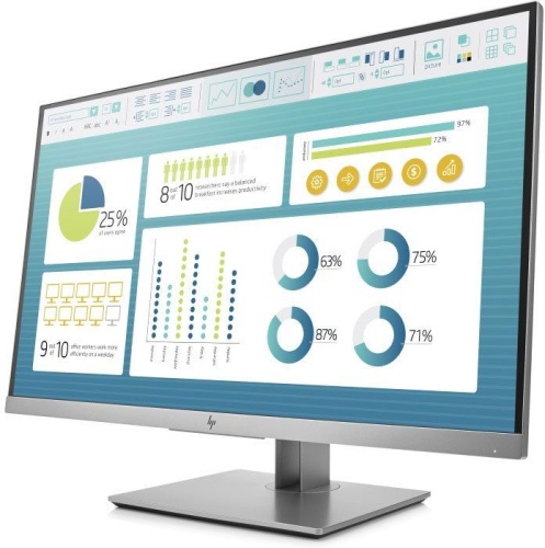 Монитор Hewlett Packard EliteDisplay E273 серебристый 1FH50AA фото 3 Монитор Hewlett Packard EliteDisplay E273 серебристый 1FH50AA фото 3