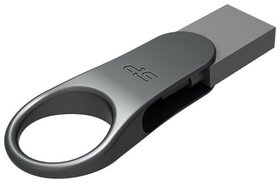  USB flash Silicon Power 64Gb Mobile C80 Silver USB 3.0 (SP064GBUC3C80V1S)