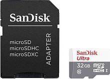 Карта памяти Micro SDHC SanDisk 32GB UHS-I W/A SDSQUNS-032G-GN3MA