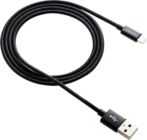 Переходник для Apple CANYON CFI-3 Lightning USB Cable CNE-CFI3B Black Переходник для Apple CANYON CFI-3 Lightning USB Cable CNE-CFI3B Black