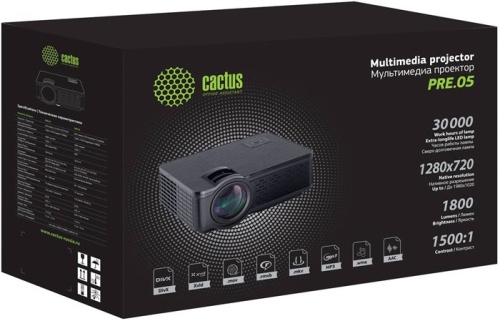 Проектор Cactus CS-PRE.05B.WXGA-W фото 5