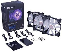 Вентилятор для корпуса Cooler Master MasterFan Pro 140 AF RGB Pack 140MM MFY-F4DC-083PCR1 MFY-F4DC-083PC-R1