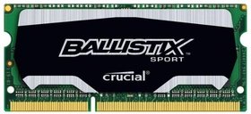 Модуль памяти SO-DIMM DDR3 Crucial 4Gb Ballistix Sport BLS4G3N169ES4CEU
