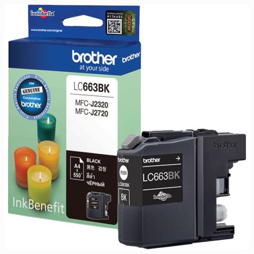 Оригинальный струйный картридж Brother LC-663BK LC663BK