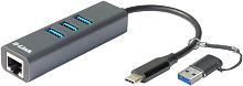 Разветвитель USB3.0 D-Link DUB-2332 черный (DUB-2332/A1A)