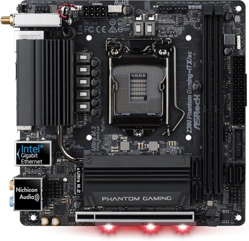 Мат. плата Socket1151v2 ASRock Z390 PHANTOM GAM-ITX/AC