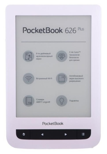 Электронная книга PocketBook 626 Plus белый PB626(2)-D-RU