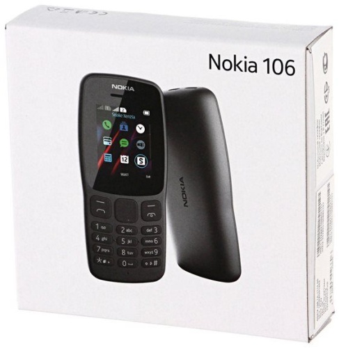 Сотовый телефон GSM Nokia Model 106 DUAL SIM GREY 16NEBD01A02, темно-серый фото 4