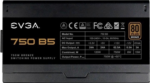 Блок питания EVGA 750W B5 (220-B5-0750-V2) фото 2